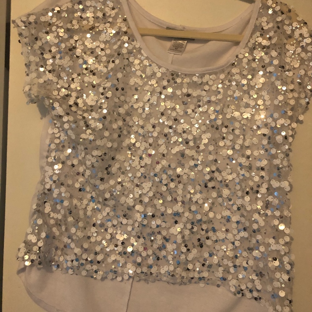 Sparkly sequins crop top